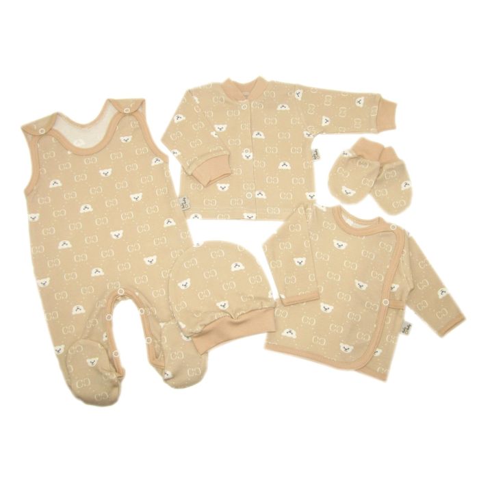 Komplekt vastsündinule 5-e osaline "Bear glamour beige" osta veebist