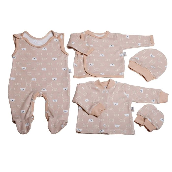 Komplekt vastsündinule 5-e osaline "Bear glamour beige" osta veebist