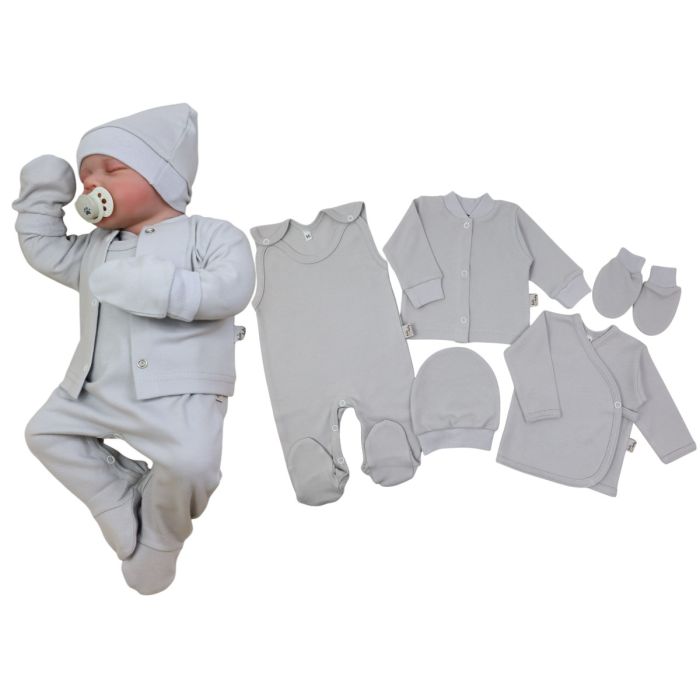 Komplekt vastsündinule 5-e osaline "Blank grey"