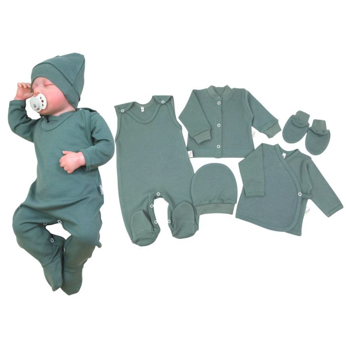 Komplekt vastsündinule 5-e osaline "Blank khaki"