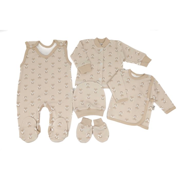 Komplekt vastsündinule 5-e osaline "Fox beige"