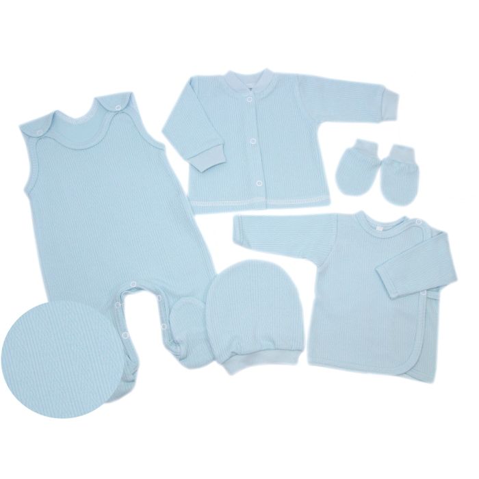 Komplekt vastsündinule 5-e osaline "Natural blue" 