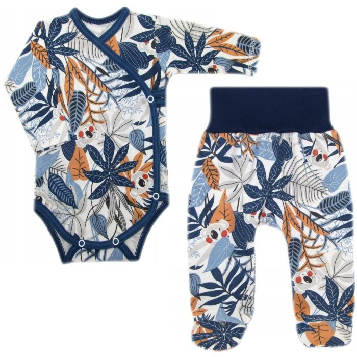 Beebiriided 2 osaline "Tropics navy" 