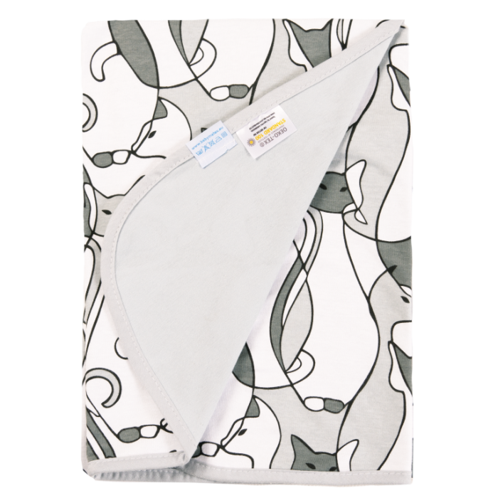 Puuvillane beebitekk "Big cats" 100x75cm 