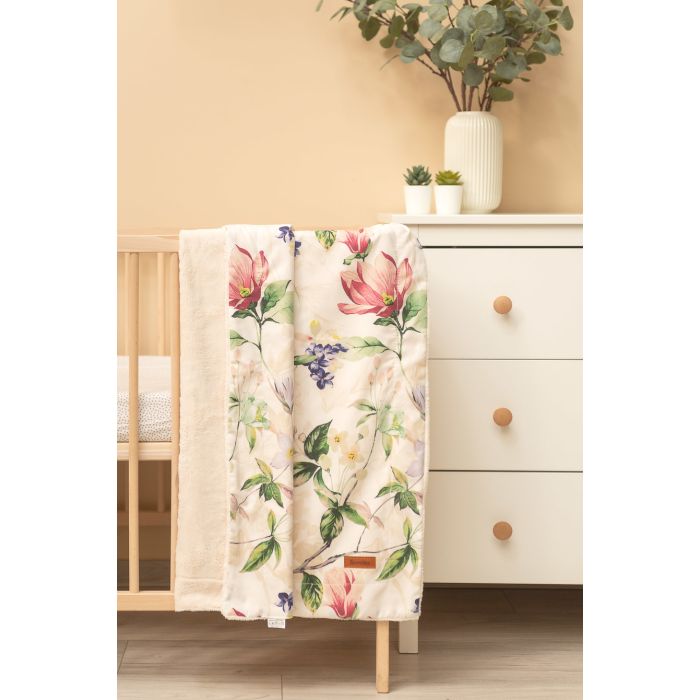 Beebi tekk "Silky" 100x80 cm with Magnolia