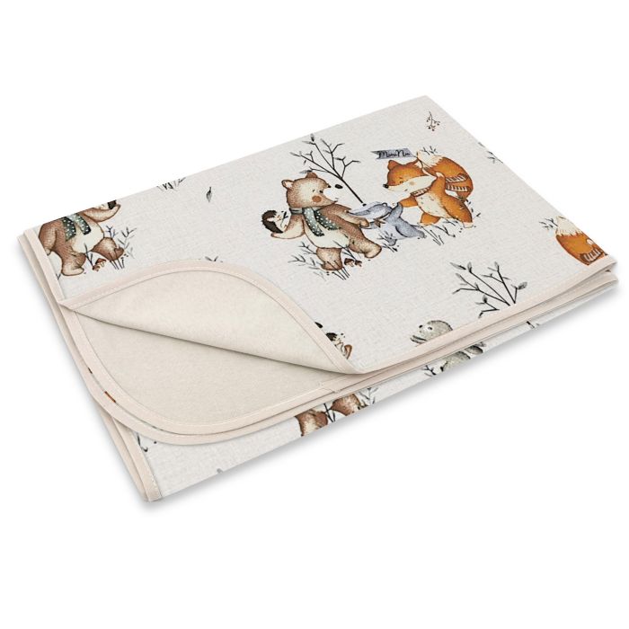 Puuvillane beebitekk "Family time" 100x75cm 