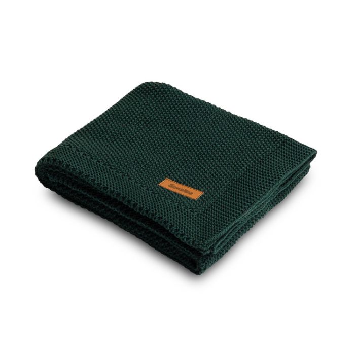 Kootud  beebitekk "Mama" 100x80 cm tumeroheline