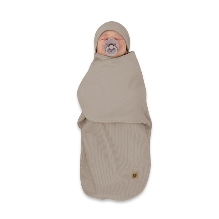 Beebi Kookon-mähkmed "Leo" interlock soft mokka