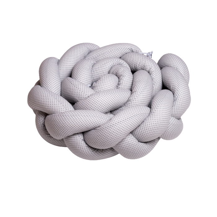 Voodipehmendus beebile 210 cm "Dots grey"