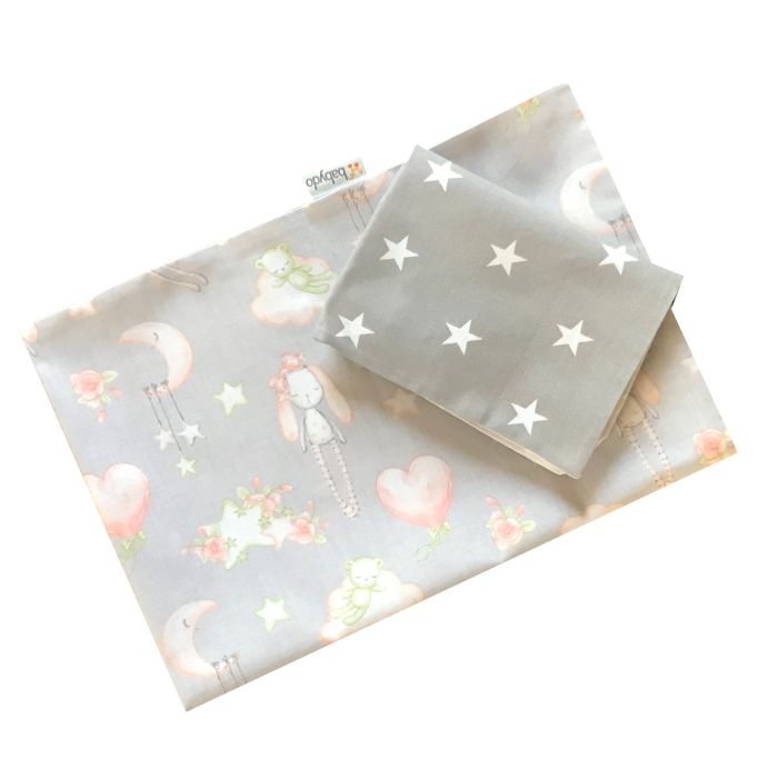 Vankri voodipesu "Bunny and stars" 