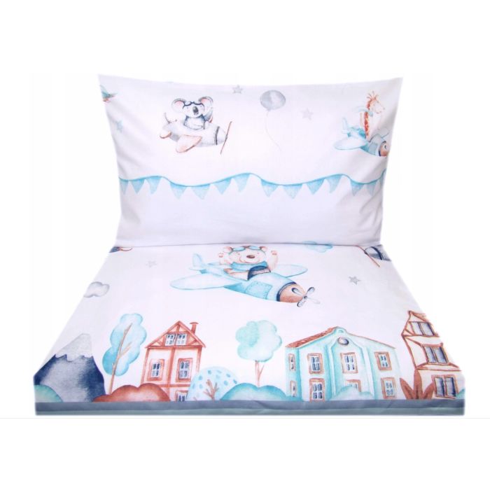 Beebi voodipesukomplektid  100x135 "Aircraft" sinine  