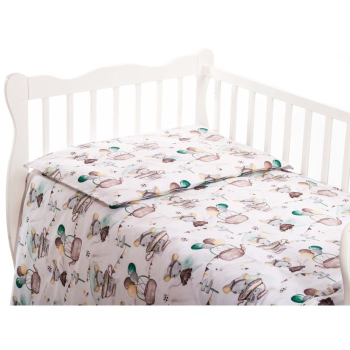 Beebi voodipesu komplektid 135x100 cm "Baby mouse"  