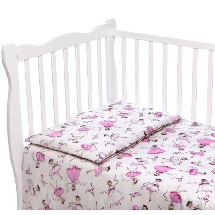 Beebi voodipesukomplektid  100x135 "Balerina" valge