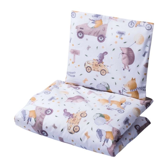 Voodipesu beebidele 135x100 "The racers" 