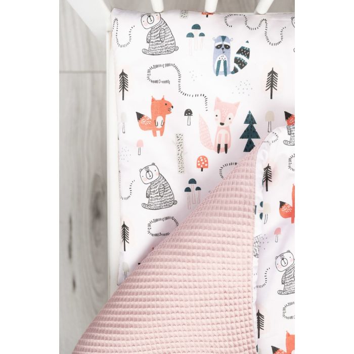 Beebi voodipesu 100x135 "Waffle with fox" 
