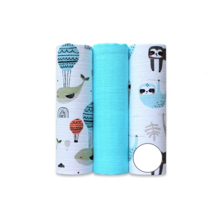 Puuvillaste marli lapid komplekt, 3 tükki "Nr1"