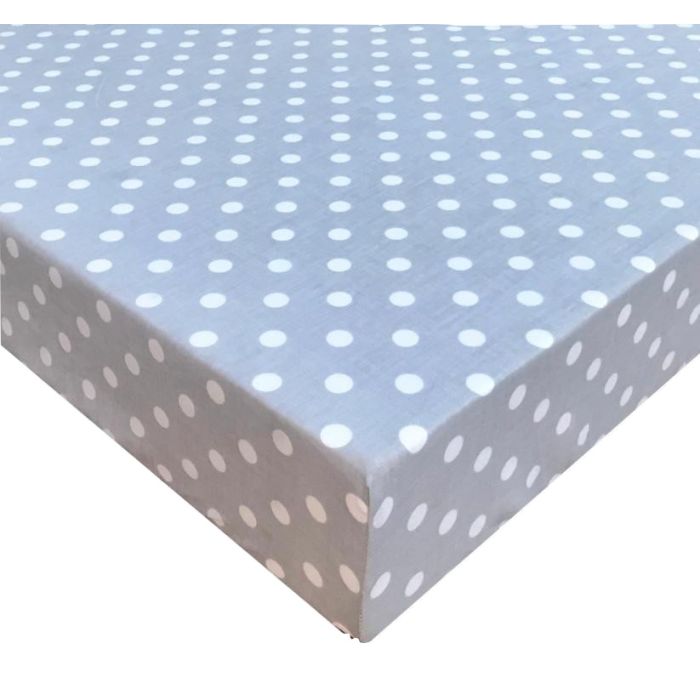 Kummiga voodilina "Dots" 60x120 - puuvil