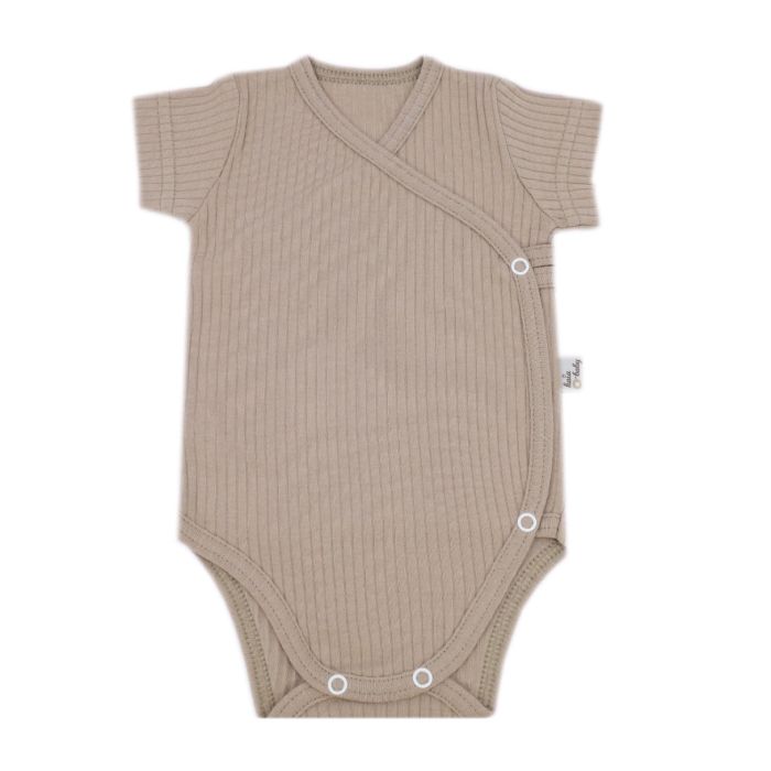 Beebi bodi lühikeste varrukatega "Kos" coffee