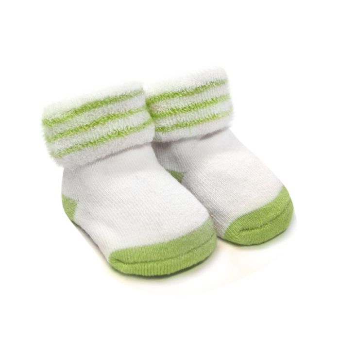 Puuvillased beebisokid 0-6 k, roheline