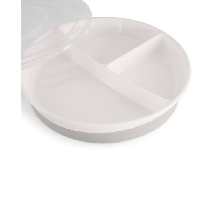 Twistshake lėkštė su skyreliais balta 78177