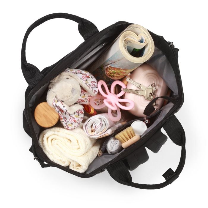 Babyono mamos kuprinė MODERN STYLE juoda 1649/01