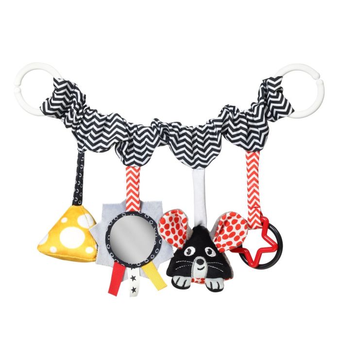 Babyono žaislas vežimėlio auto kėdutės peliukas sūris 797