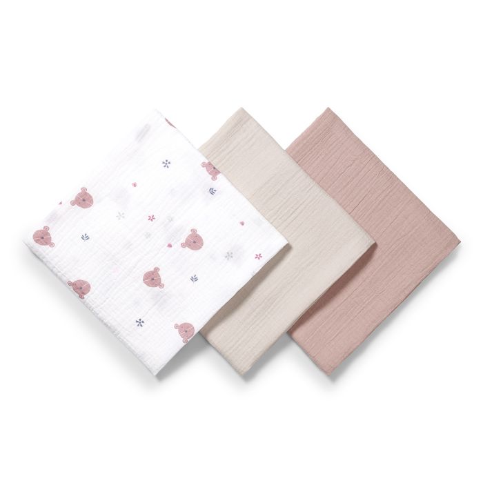 BabyOno vystyklai medvilniniai 3 vnt kreminis 828/03