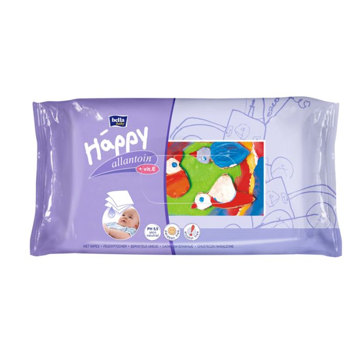 Niisked salvrätikud Bella Baby alantoiiniga, 64tk