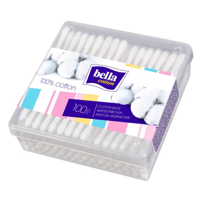 Hügieenilised vatipulgad  "Bella Cotton box", 100 tk