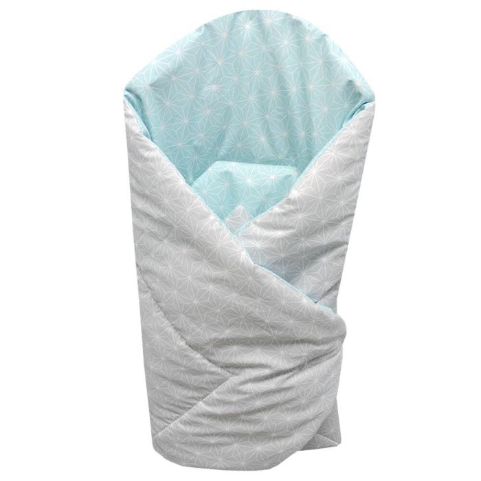 Ankras vokelis 80/80 rombai pilkas mėtinis