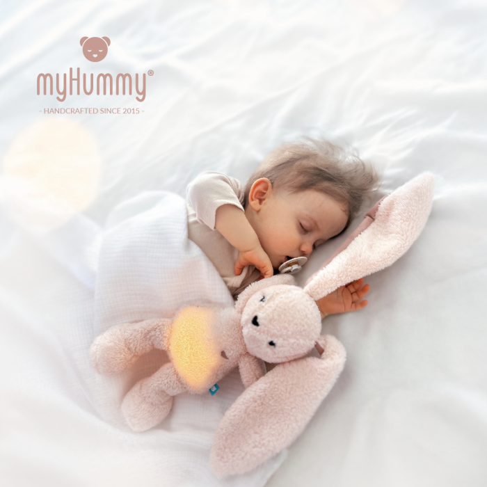 myHummy migdukas šildyklė lemputė baltas triukšmas zuikis rožinis 7/1