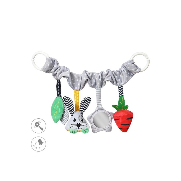 Babyono žaislas vežimėlio auto kėdutės peliukas braškė 798