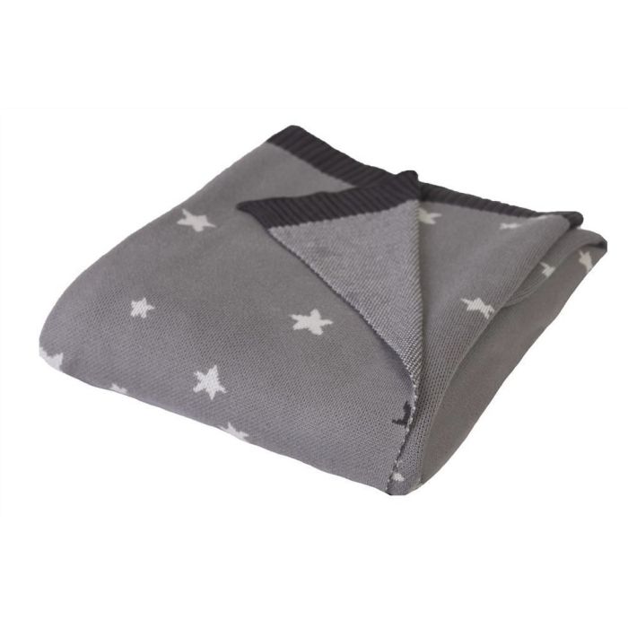 Kootud bambusviskoos beebitekk "Stars" 100x80 hall