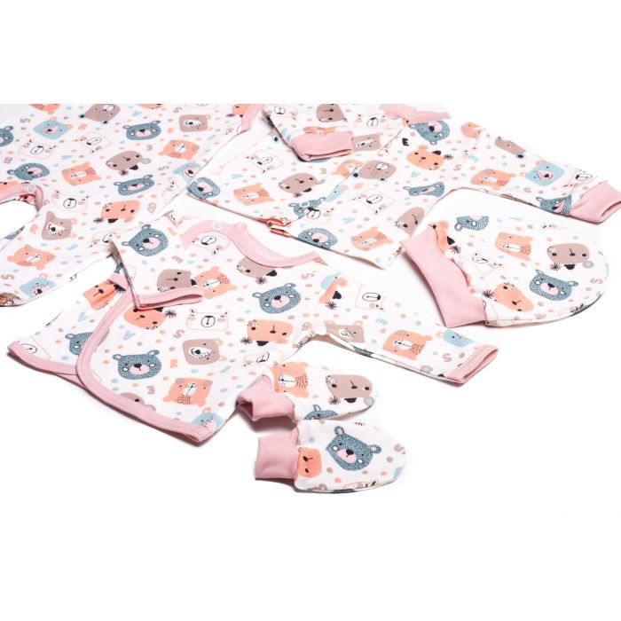 Komplekt vastsündinule 5-e osaline "Teddy pink"  