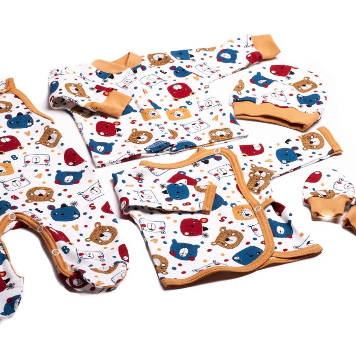 Komplekt vastsündinule 5-e osaline  "Teddy beige"  