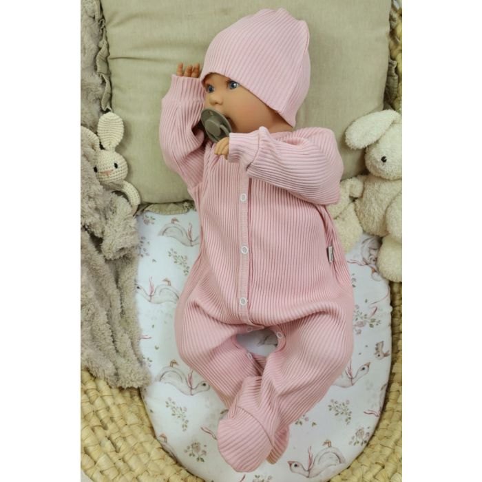 Tudukombe beebile "Lined lux" pale rose