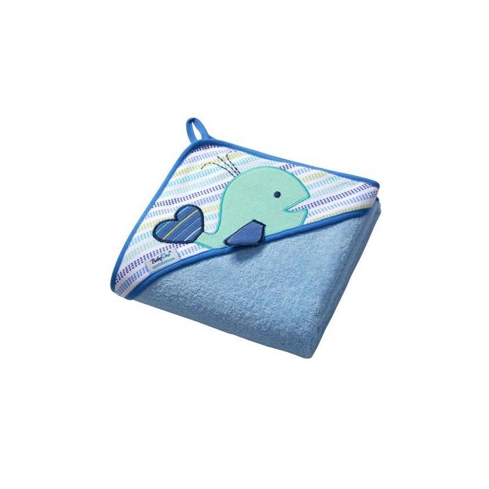 Kapuutsiga vannilina "Whale" 100x100 cm "frotte" 