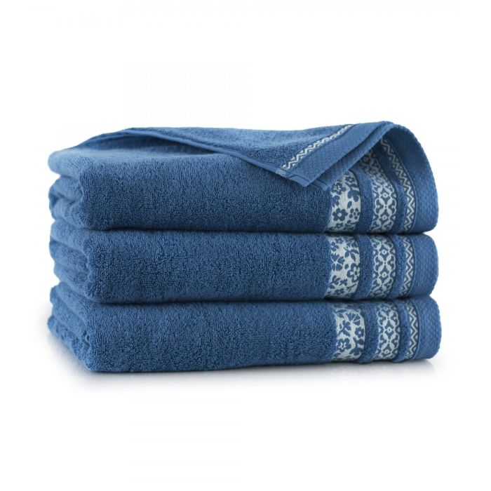 Dvielis (Ēģiptes kokvilnas) "Palermo" 140x70cm zils