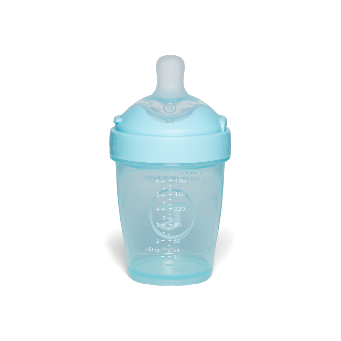 Twistshake buteliukas antikolikinis Pro Double 180ml mėlynas 79009