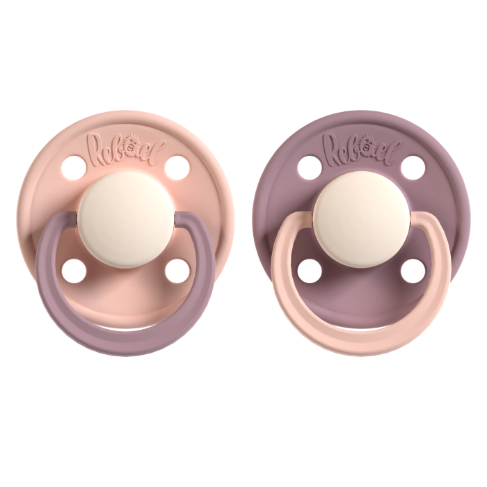 Rebael čiulptukai fashion  kreminis violetinis 2vnt dydis 1