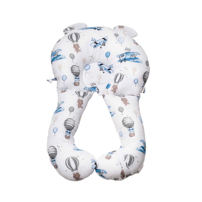 Ergonoomiline padi beebile - kookon (beebipesa) 45x70cm "Comfort" UP blue