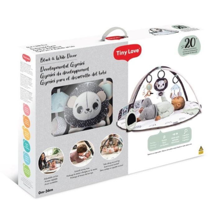 Tiny Love lavinamasis kilimėlis juodas baltas