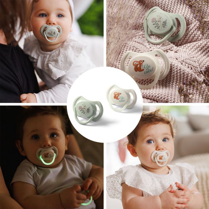 Babyono čiulptukas silikoninis simetrinis 6-18m 1669/02