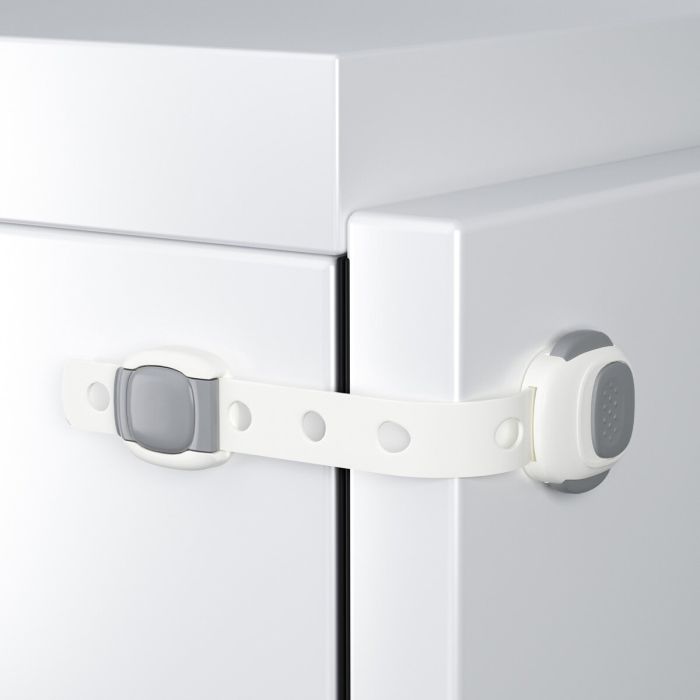 Babyono apsauga universali stalčiams ir šaldytuvui 2 vnt balta 1643