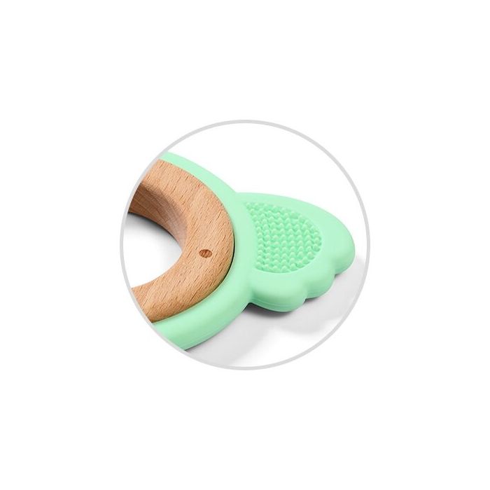 BabyOno kramtukas medinis - silikoninis, žalias - koala, 1076/01