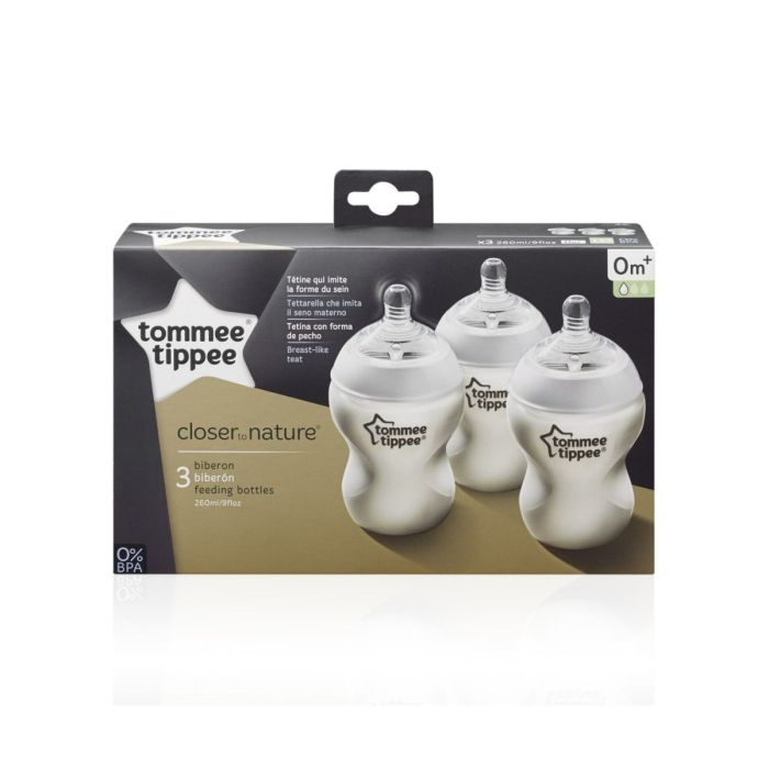 Gaasivaluvastased lutipudelid Tommee Tippee 0k+ 260ml 3tk
