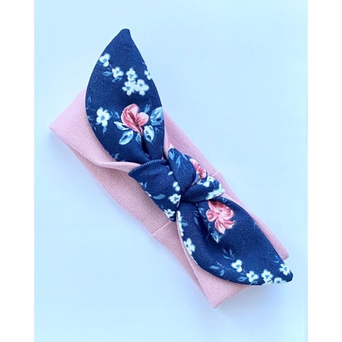 Beebi komplekt 3-e osaline "Navy flowers" (ja beebi peapael)