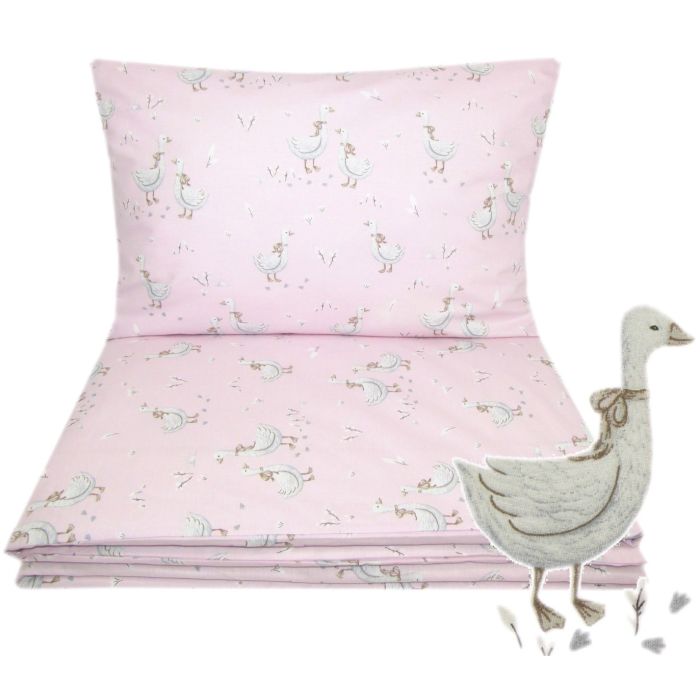 Voodipesu hälli 80x70cm "Golden goose" roosa  Internetis parema hinnaga