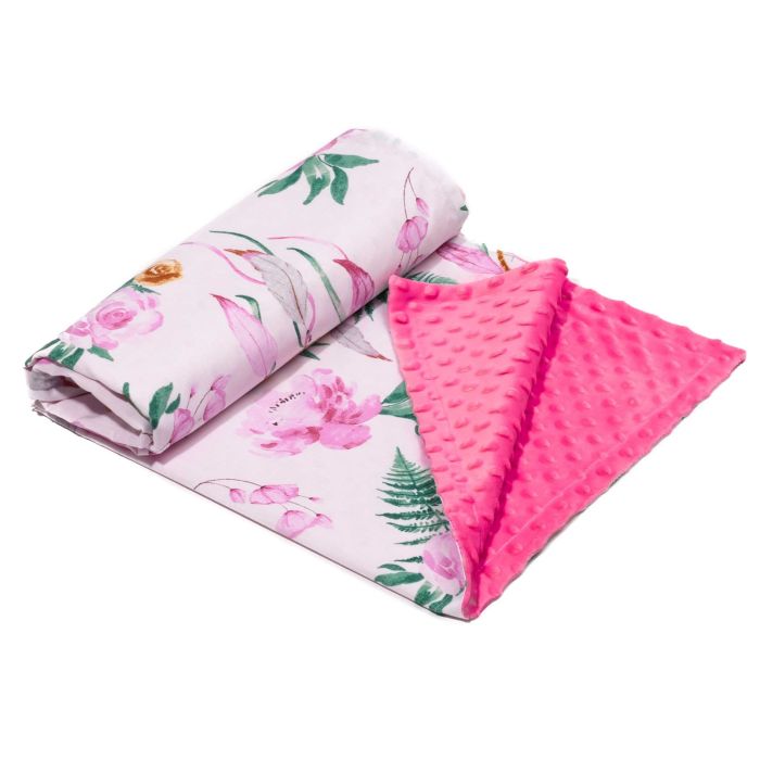 Pledas su gėlėmis, ryškus, kūdikiui