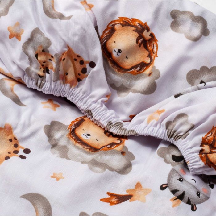 Puuvillane kummiga voodilina 60x120 cm "Keep dreaming" 